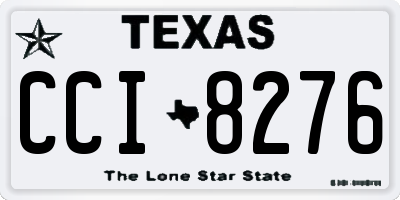 TX license plate CCI8276