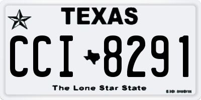 TX license plate CCI8291