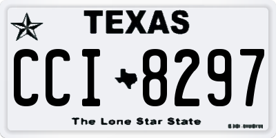 TX license plate CCI8297