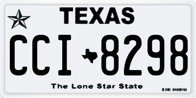 TX license plate CCI8298