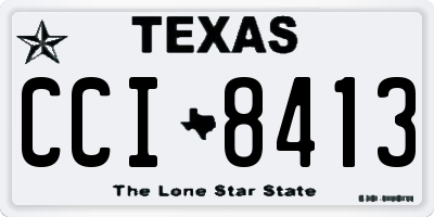 TX license plate CCI8413