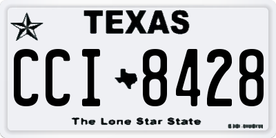 TX license plate CCI8428