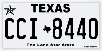 TX license plate CCI8440