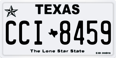 TX license plate CCI8459