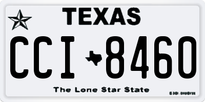 TX license plate CCI8460