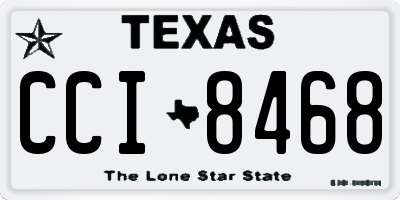 TX license plate CCI8468