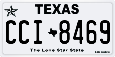 TX license plate CCI8469