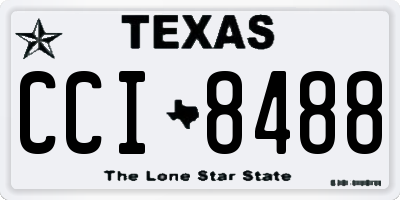 TX license plate CCI8488