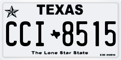 TX license plate CCI8515