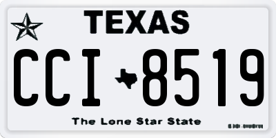 TX license plate CCI8519