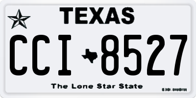 TX license plate CCI8527