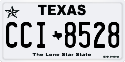 TX license plate CCI8528