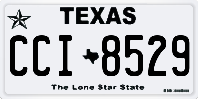 TX license plate CCI8529