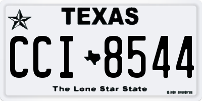 TX license plate CCI8544
