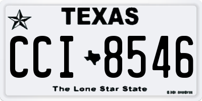 TX license plate CCI8546