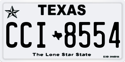 TX license plate CCI8554