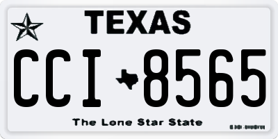 TX license plate CCI8565