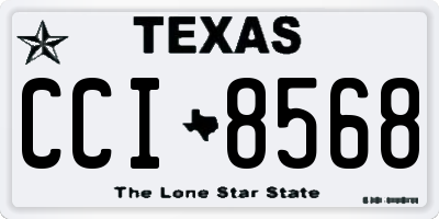 TX license plate CCI8568