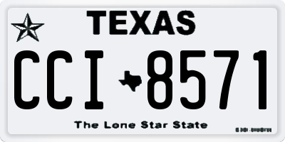 TX license plate CCI8571