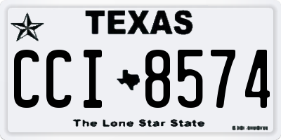 TX license plate CCI8574