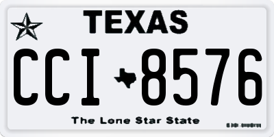 TX license plate CCI8576