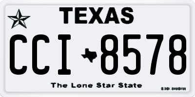 TX license plate CCI8578
