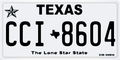 TX license plate CCI8604