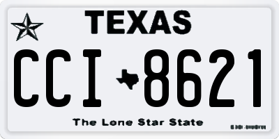 TX license plate CCI8621
