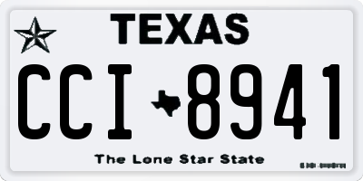 TX license plate CCI8941