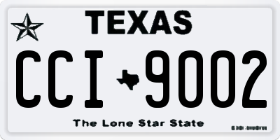 TX license plate CCI9002
