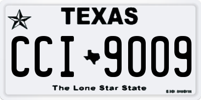 TX license plate CCI9009