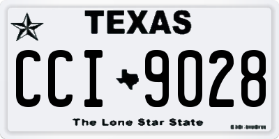 TX license plate CCI9028