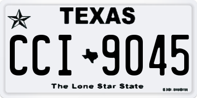 TX license plate CCI9045