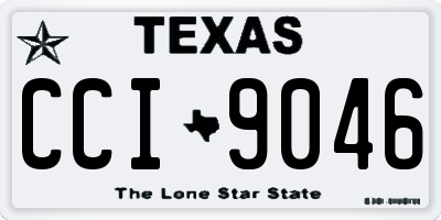 TX license plate CCI9046