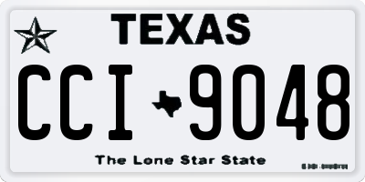 TX license plate CCI9048