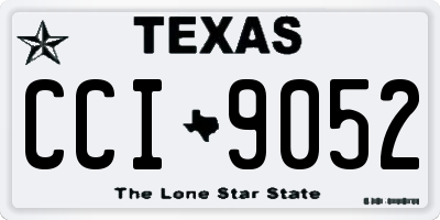 TX license plate CCI9052