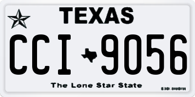 TX license plate CCI9056