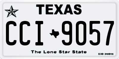 TX license plate CCI9057
