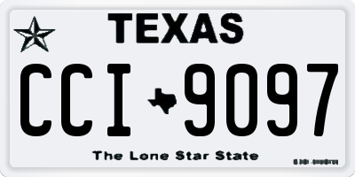 TX license plate CCI9097
