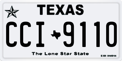 TX license plate CCI9110