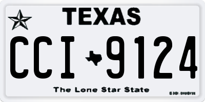 TX license plate CCI9124