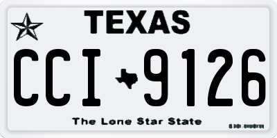 TX license plate CCI9126