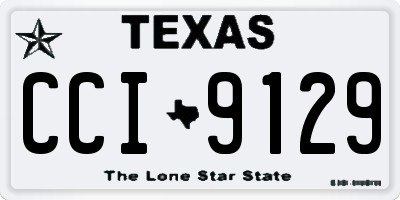 TX license plate CCI9129