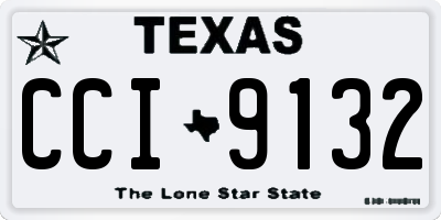 TX license plate CCI9132