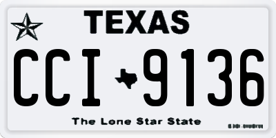 TX license plate CCI9136