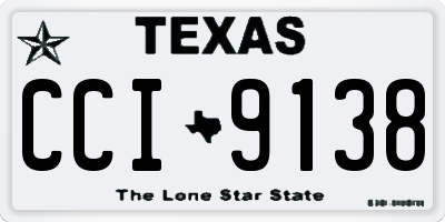 TX license plate CCI9138