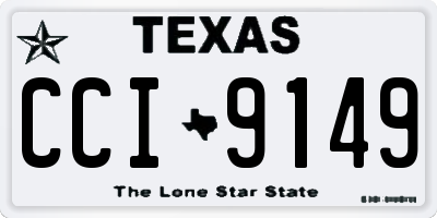 TX license plate CCI9149
