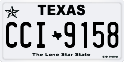 TX license plate CCI9158