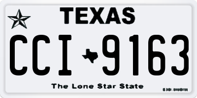 TX license plate CCI9163