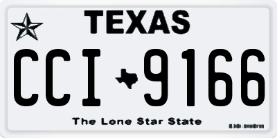 TX license plate CCI9166